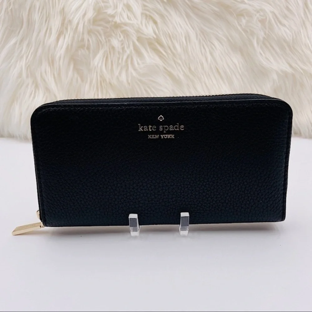 Kate Spade Leila Leather Large Continental Wallet Black